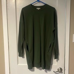 Sweatshirt dress with pockets